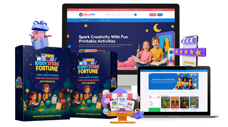 Get Instant Access to 10,000+ kids Activities and Learning Materials Ready-to-Sell in a Beautiful, Professional Websi