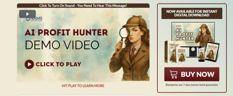 AI Profit Hunter is a 20-minute AI-powered business diagnostic that finds and fixes the hidden leaks silently draining solopreneur revenue.