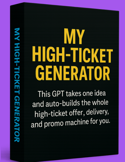 Get PLR Rights to a System That Creates Unlimited High-Ticket Offers, Training Modules, Sales Copy, Bonuses, Emails, And Social Campaigns, Ready To Use, Sell Or Giveaway in Seconds!