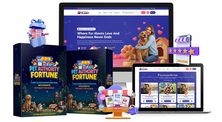 Claim Your Spotlight in the Pet Authority Space With a Business That’s Built for You And Ready to Go. Launch Your World-Class Pet Authority Site Instantly without the Tech Headaches. Get Instant Access to DFY Articles, Product Reviews, Digital Offers, and Interactive Tools All Preloaded Inside A Beautiful, Professional Website.