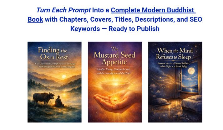 This Monk’s Simple Guide Earns $3,272/Month — Now You Can Create One Just Like It Using 336 Super Prompts... Turn Each Prompt Into a Complete Modern Buddhist Book with Chapters, Covers, Titles, Descriptions, and SEO Keywords — Ready to Publish...